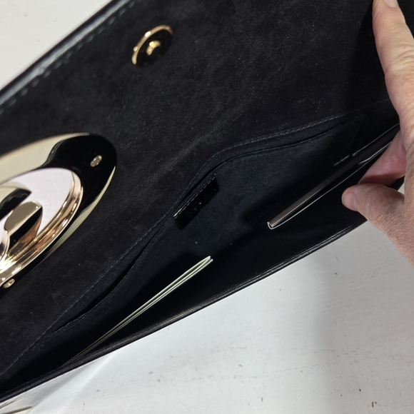Gucci Tom Ford Black & Gold Patent Leather Clutch Bag - Picture 8 of 13